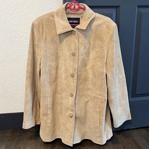 Bernardo Genuine Leather Coat Tan XL